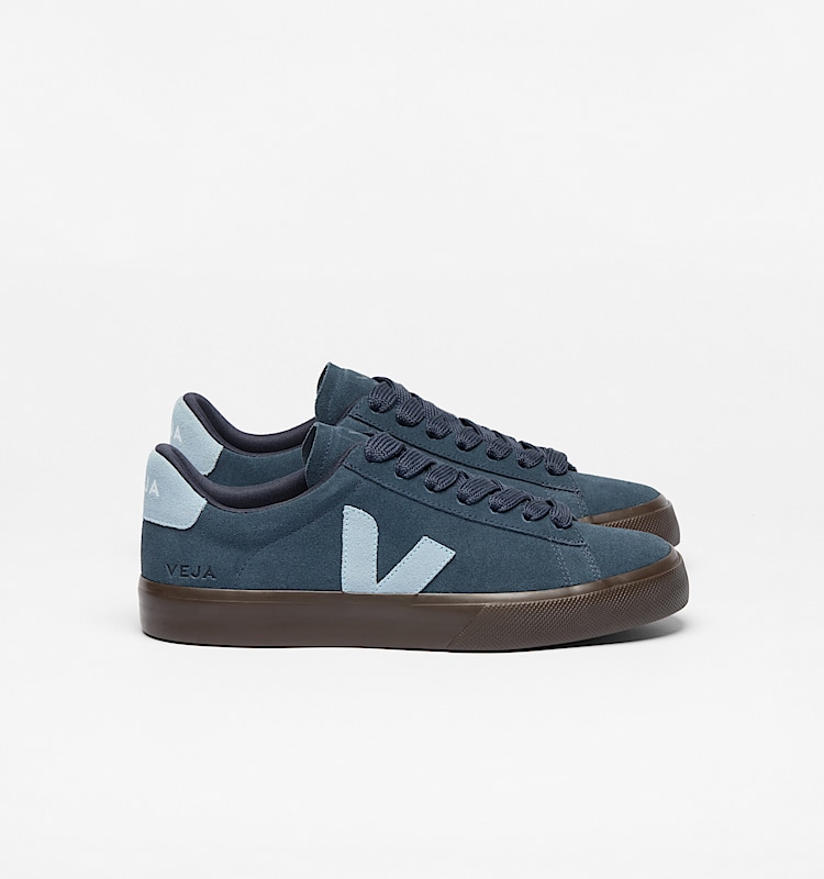 veja baskets campo su&egrave;de bleu cp0320806 Lateral view