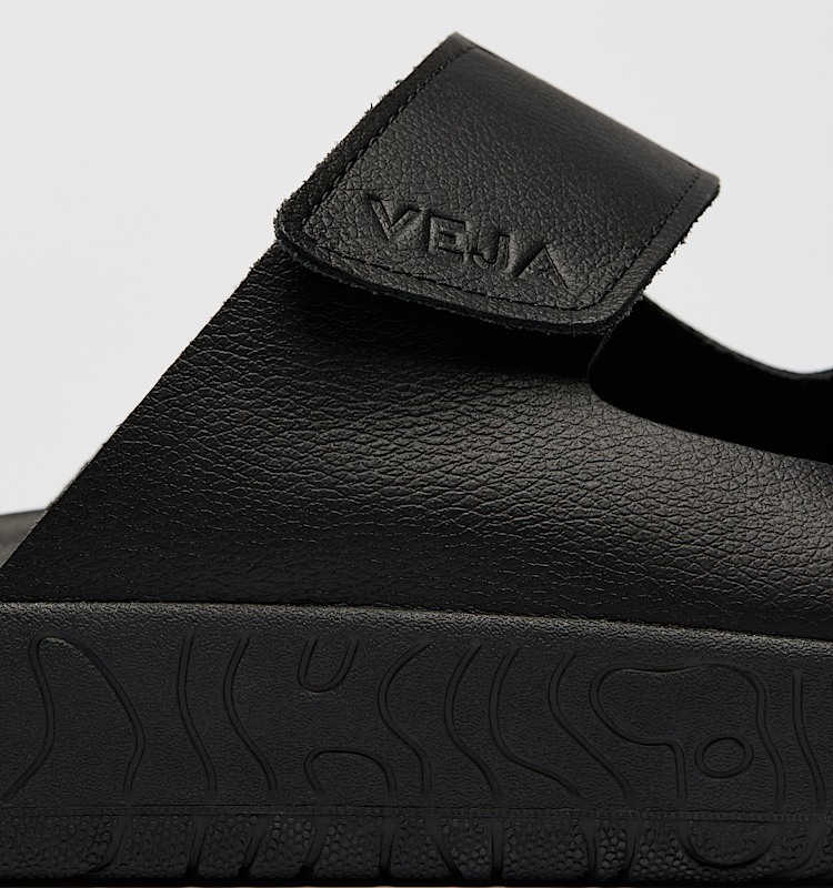 veja baskets etna cuir-biologique noir sa2020754 Back view