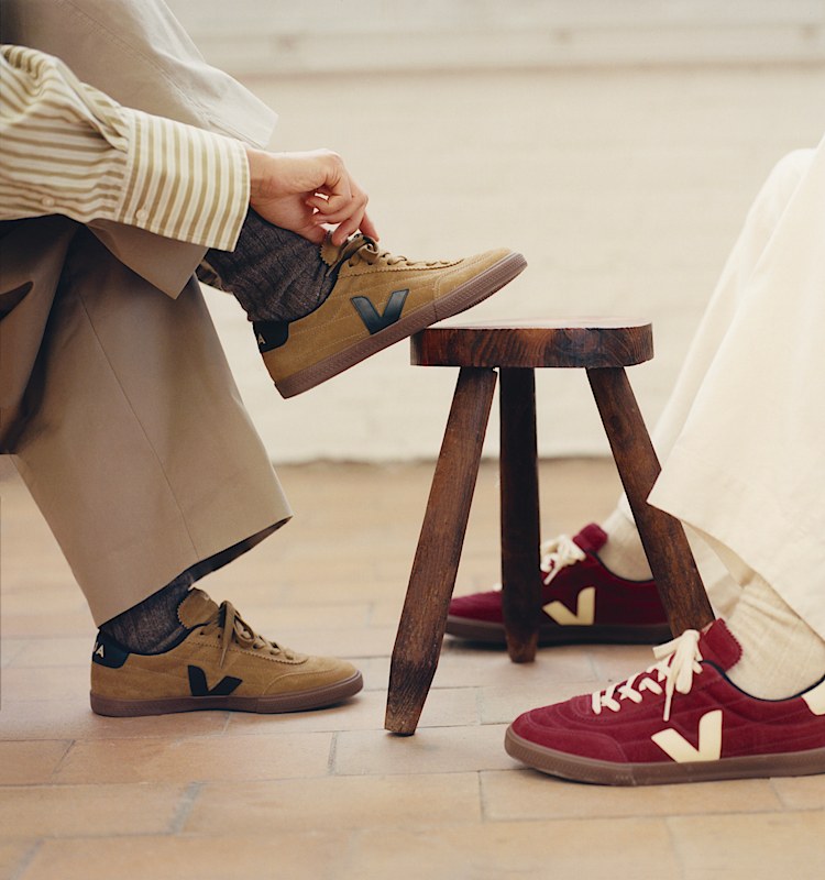 veja baskets panenka su&egrave;de rouge fu0320897