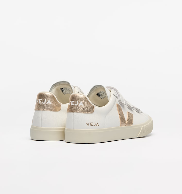 veja baskets recife-logo cuir blanc rc0502762 Back view
