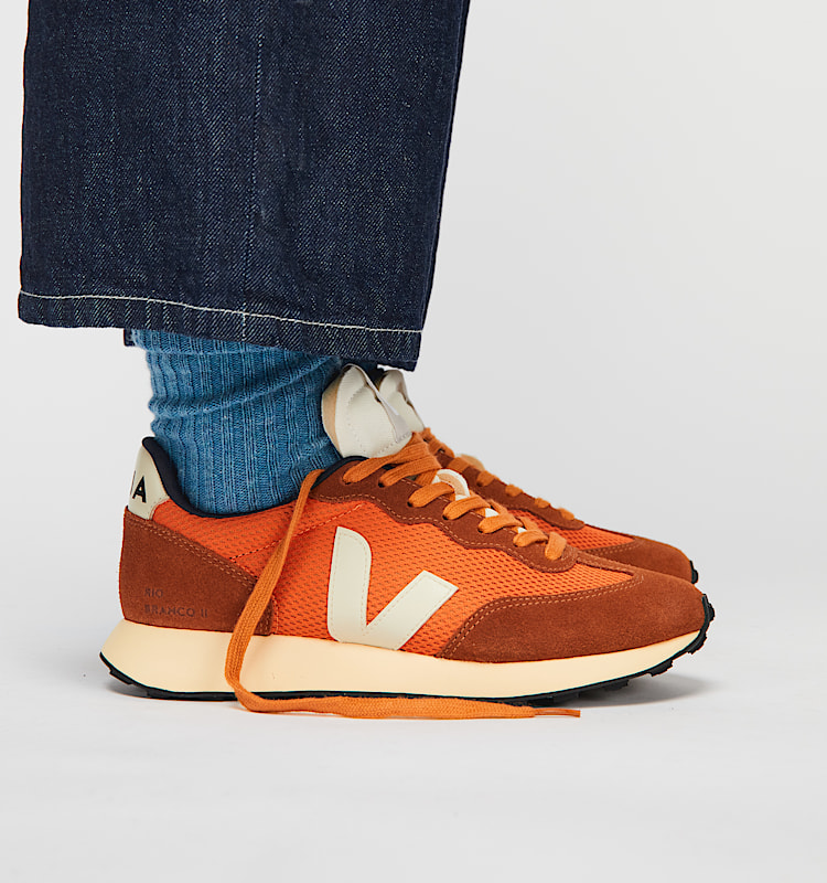 veja baskets rio-branco-ii recycl&eacute; orange ro1803874