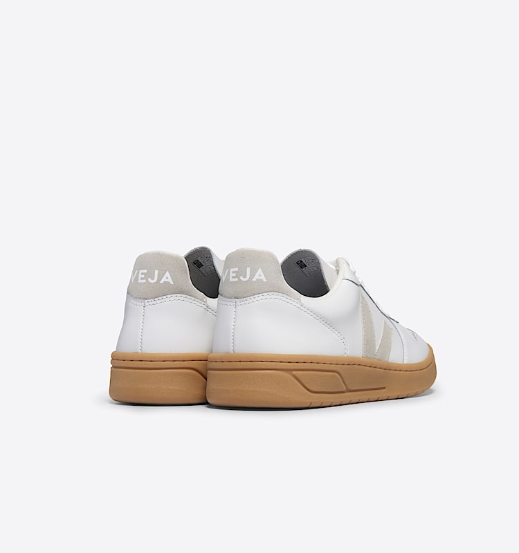 veja baskets v-10 cuir blanc vx0203665 Back view