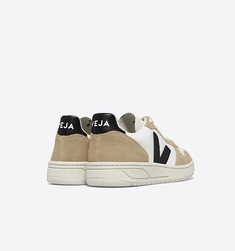 veja baskets v-10 cuir blanc vx0503138 Back view
