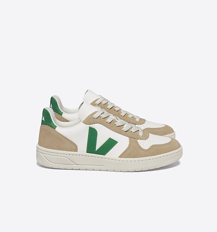 veja baskets v-10 cuir blanc vx0503146 Lateral view