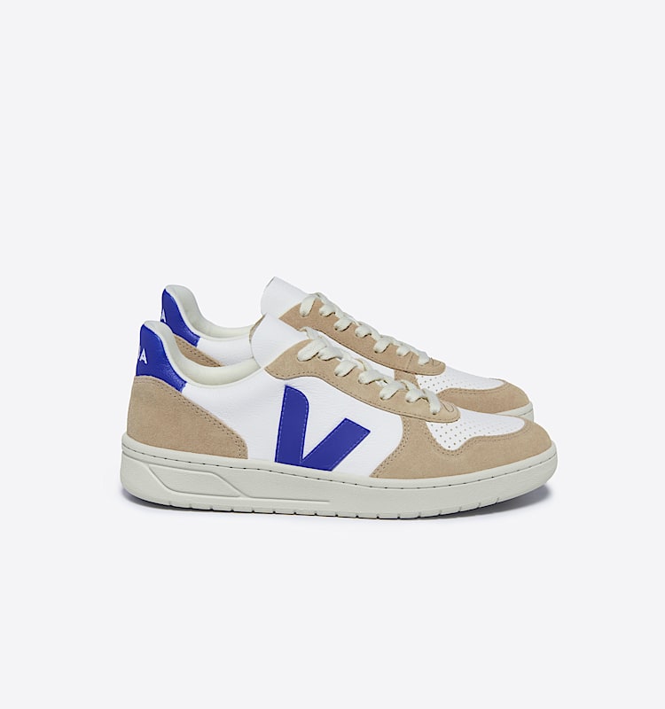 veja baskets v-10 cuir blanc vx0503477 Lateral view