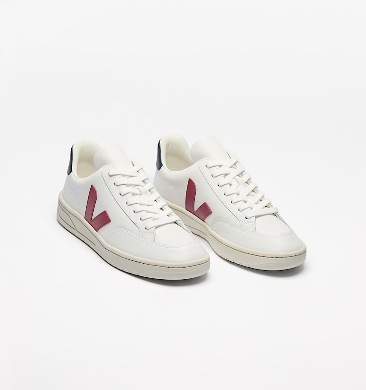 veja baskets v-12 cuir blanc xd0201955 Top view