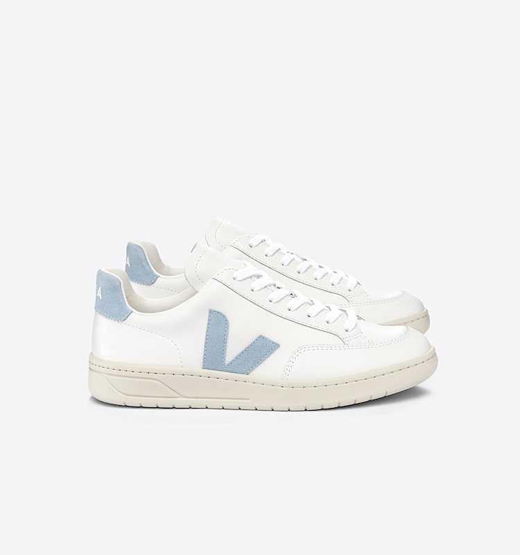 veja baskets v-12 cuir blanc xd0202787 Lateral view