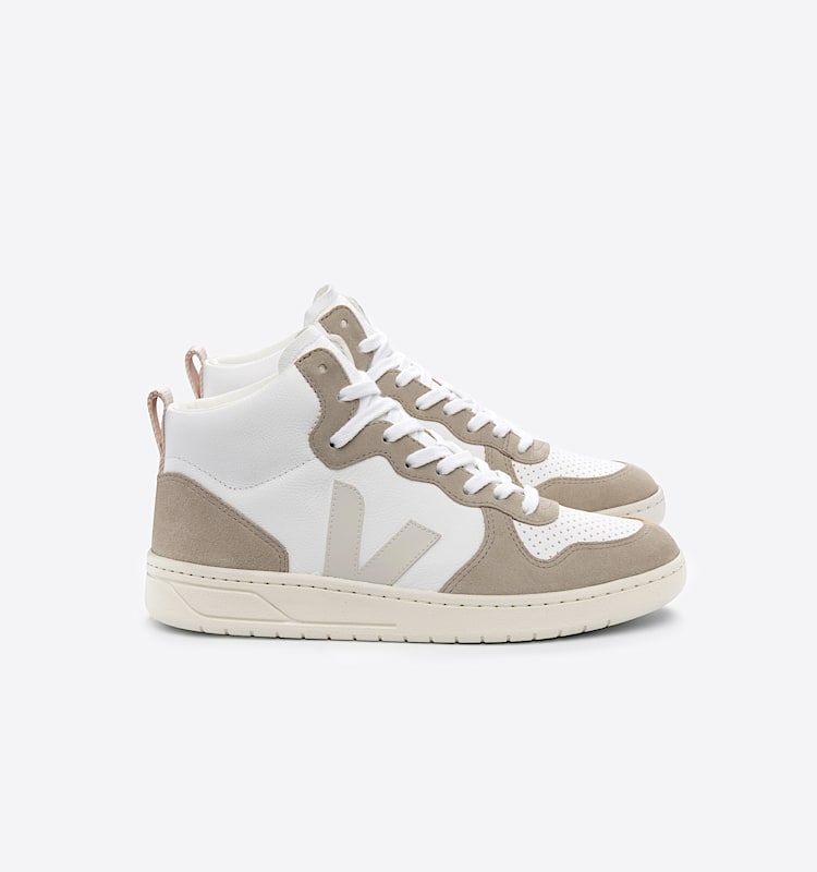 veja baskets v-15 cuir blanc vq0503109 Lateral view