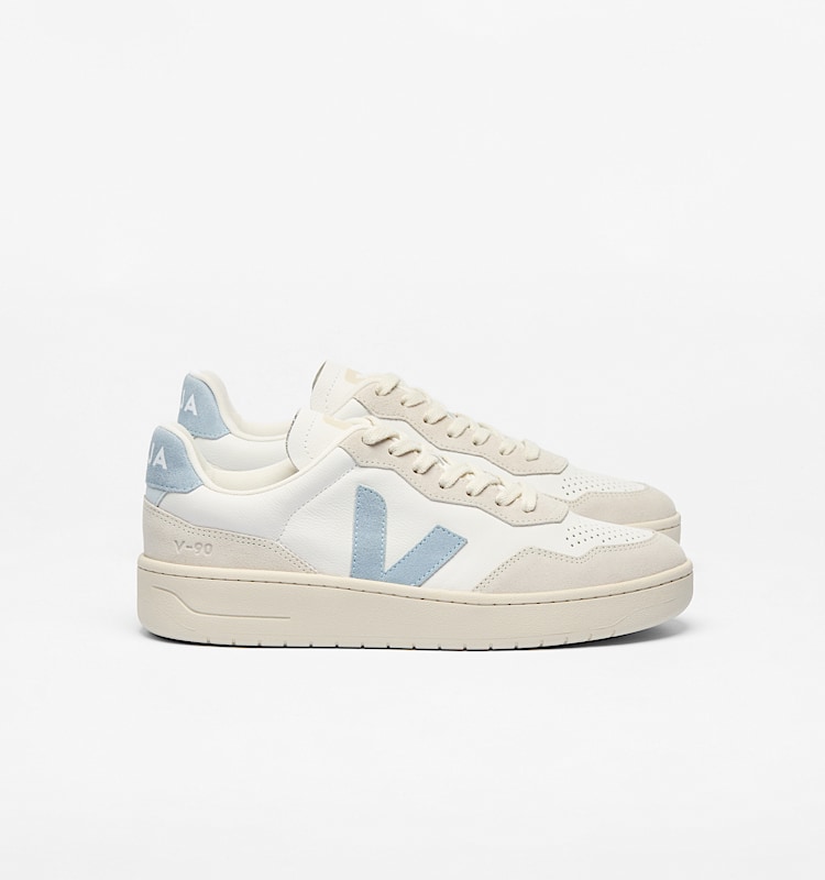 veja baskets v-90 cuir blanc vd2003387 Lateral view