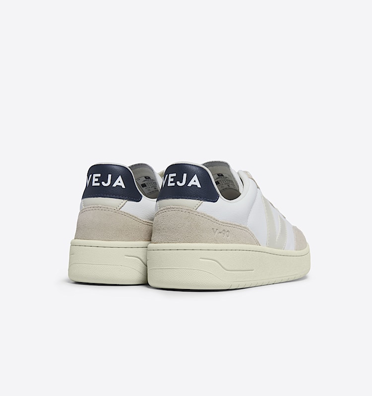 veja baskets v-90 cuir blanc vd2003461 Back view