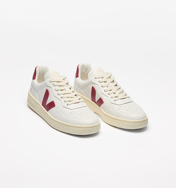 veja baskets v-90 cuir blanc vd2003657 Top view