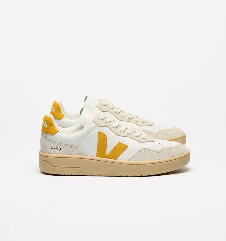 veja baskets v-90 cuir blanc vd2003894 Lateral view