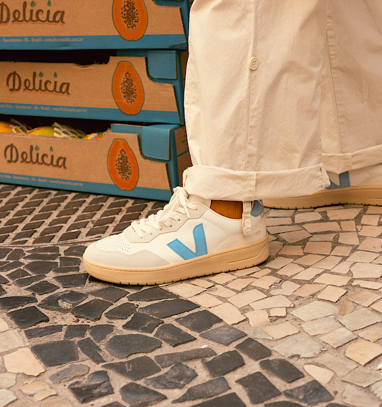 veja baskets v-90 cuir blanc vd2003895