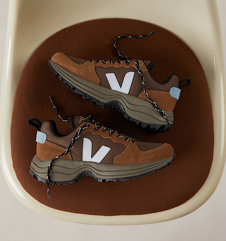 veja baskets venturi-ii recycl&eacute; marron vr1803754