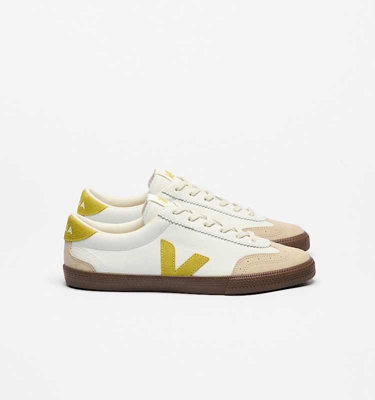 veja baskets volley cuir blanc vo2020504 Lateral view