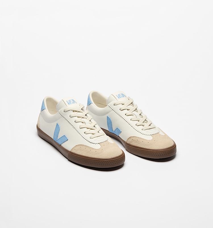 veja baskets volley cuir blanc vo2020505 Top view