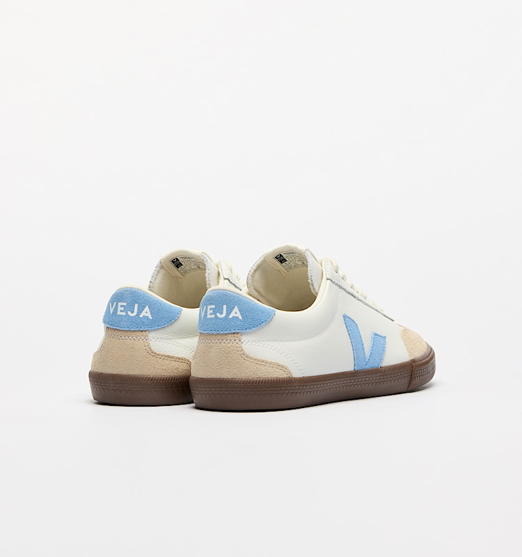 veja baskets volley cuir blanc vo2020505 Back view