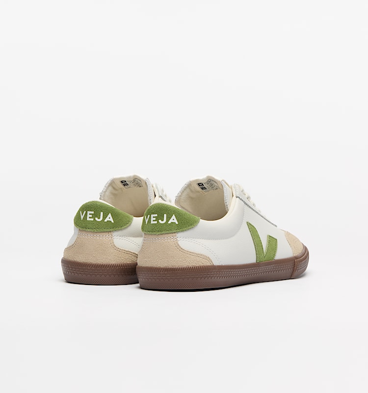 veja baskets volley cuir blanc vo2020875 Back view