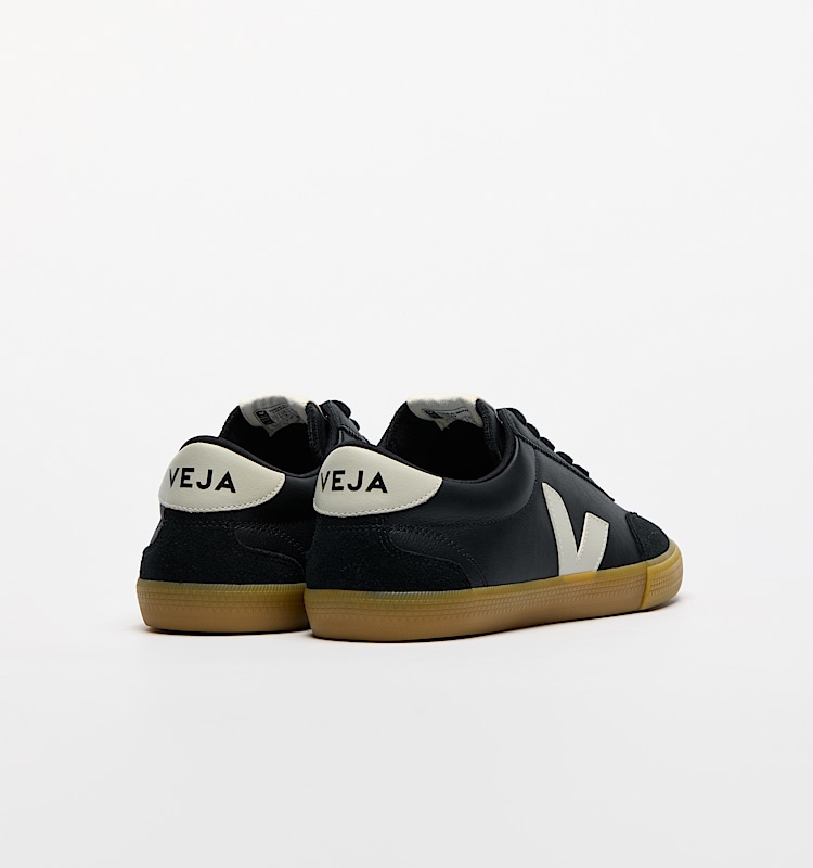 veja baskets volley cuir noir vo2020510 Back view