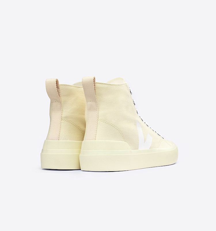 veja baskets wata-ii coton-biologique beige pa0102898 Back view