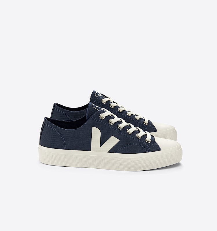 veja baskets wata-ii-low ripstop bleu pl1903349 Lateral view